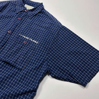 00's PURE PLAYAZ PRODUCT インドコットン グラフチェック S/S シャツ