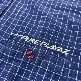 00's PURE PLAYAZ PRODUCT インドコットン グラフチェック S/S シャツ