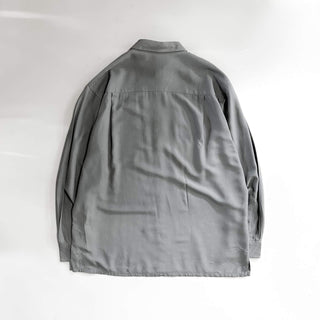 00's PURITAN レーヨン×ポリエステル  ボックスシルエット レギュラー L/Sシャツ