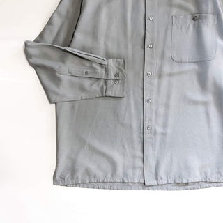 00's PURITAN レーヨン×ポリエステル  ボックスシルエット レギュラー L/Sシャツ