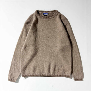 00's Patagonia ハンドステッチ ヘム ウール ニット セーター