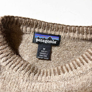 00's Patagonia ハンドステッチ ヘム ウール ニット セーター