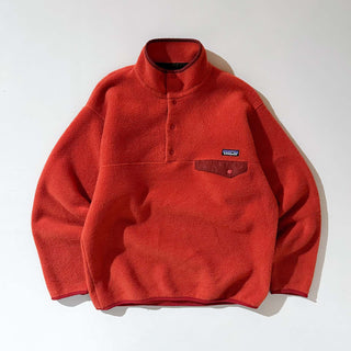 00's Patagonia ブラッドオレンジ スナップT フリース プルオーバー