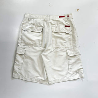 00's Quiksilver アイボリー ピーチスキン カーゴ ショーツ