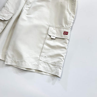 00's Quiksilver アイボリー ピーチスキン カーゴ ショーツ