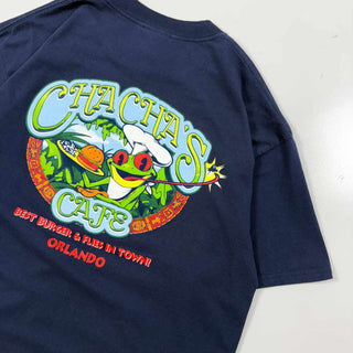 00's "RAIN FOREST CAFE" 両面 プリント Tシャツ