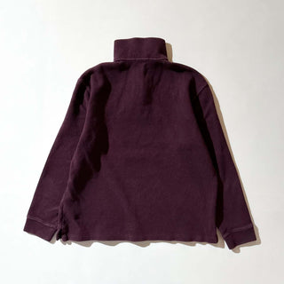 00's RALPH LAUREN ハーフジップ ニット セーター ニットソー(ワインレッド)