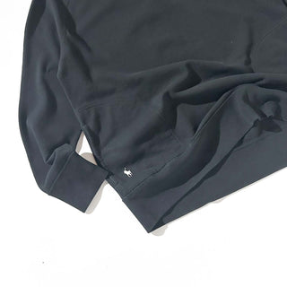 00's RALPH LAUREN ブラック 無地 スウェット パーカ