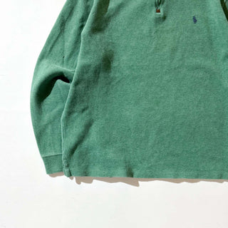 00's RALPH LAUREN ハーフジップ ニット セーター ニットソー(グリーン)
