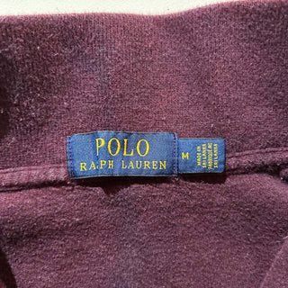 00's RALPH LAUREN ハーフジップ ニット セーター ニットソー(ワインレッド)