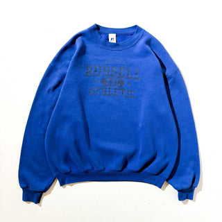 00's RUSSELL ATHLETIC カレッジ風 ブランドネーム プリント スウェット
