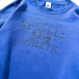 00's RUSSELL ATHLETIC カレッジ風 ブランドネーム プリント スウェット