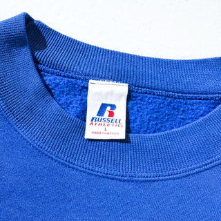 00's RUSSELL ATHLETIC カレッジ風 ブランドネーム プリント スウェット