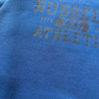00's RUSSELL ATHLETIC カレッジ風 ブランドネーム プリント スウェット