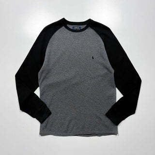 00's Ralph Lauren 2トーン ラグラン サーマル カットソー