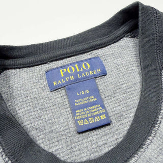 00's Ralph Lauren 2トーン ラグラン サーマル カットソー