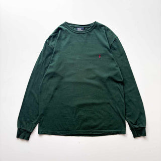 00's Ralph Lauren ワンポイント ロゴ カットソー(グリーン)