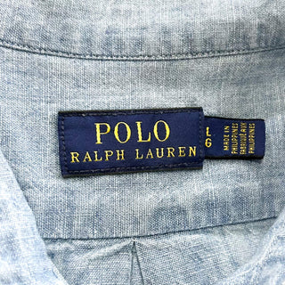 00's Ralph Lauren レギュラー シャンブレー L/Sシャツ