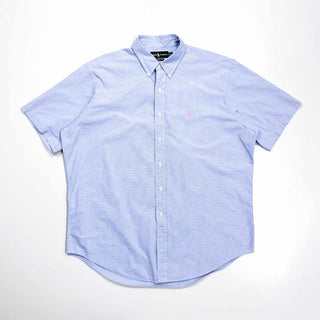 00's Ralph Lauren コットン チェック柄 S/Sシャツ