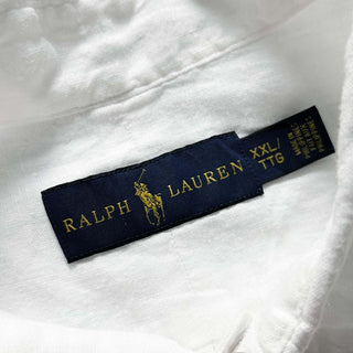 00's Ralph Lauren リネン オーバーサイズ ボタンダウン S/Sシャツ