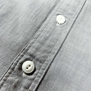 00's Ralph Lauren チャコールグレー シャンブレー ワーク S/Sシャツ