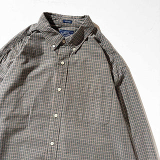 00's SONOMA JEANS コットン B.D. チェック L/S シャツ