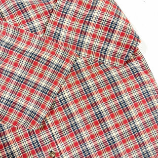00's SONOMA コットン チェック ボックスシルエット S/S シャツ