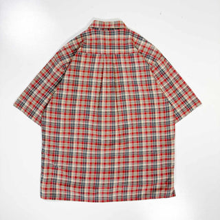 00's SONOMA コットン チェック ボックスシルエット S/S シャツ
