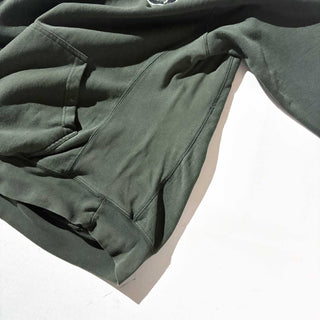 00's STEVE&BARRY'S リバースタイプ "OHIO" ワッペン スウェット フーディー