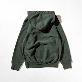 00's STEVE&BARRY'S リバースタイプ "OHIO" ワッペン スウェット フーディー