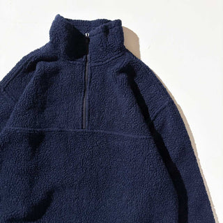 00's STO ハーフジップ フリース プルオーバー(ネイビー)