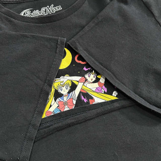 00's Sailor Moon セーラームーン キャラクター 両面プリント Tシャツ