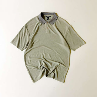 00's Slates 総柄 ニット S/S ポロシャツ