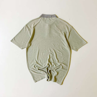 00's Slates 総柄 ニット S/S ポロシャツ