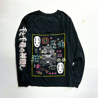 00's Spirited Away 千と千尋の神隠し キャラクター 両面プリント カットソー