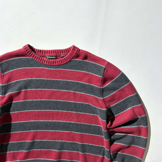 00's St. John's Bay マルチボーダー コットン ニット セーター