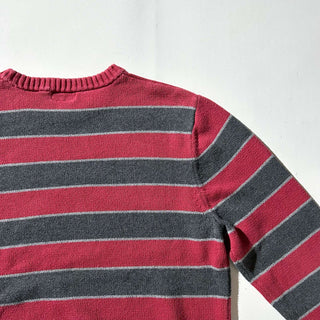 00's St. John's Bay マルチボーダー コットン ニット セーター
