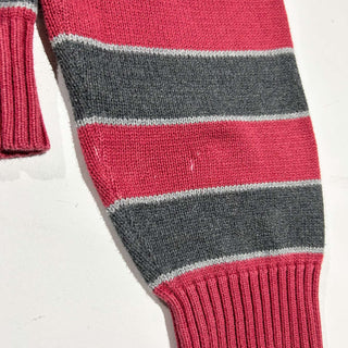 00's St. John's Bay マルチボーダー コットン ニット セーター