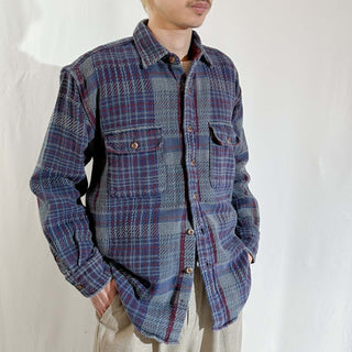 00's St. John's Bay フラップ チェック L/Sネルシャツ