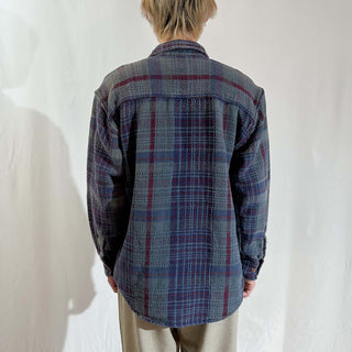 00's St. John's Bay フラップ チェック L/Sネルシャツ