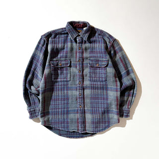 00's St. John's Bay フラップ チェック L/Sネルシャツ