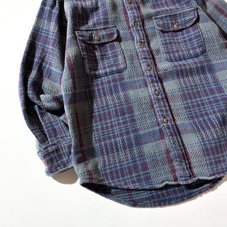 00's St. John's Bay フラップ チェック L/Sネルシャツ