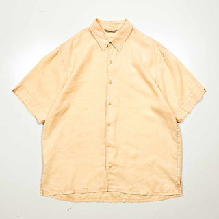 00's TOMMY BAHAMA ボックスカット リネン S/Sシャツ