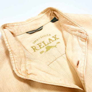00's TOMMY BAHAMA ボックスカット リネン S/Sシャツ