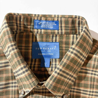 ～00's TOWNCRAFT コットン チェック B.D. L/S シャツ