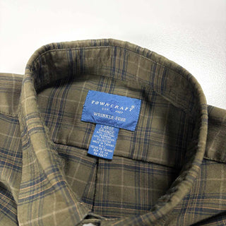 00's TOWNCRAFT コットン チェック ボタンダウン L/S シャツ