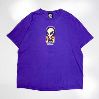 00's TRASHER × AWS エイリアン プリント Tシャツ