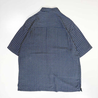 00's TRAVEL SMITH シルク × レーヨン ボックスカット S/S シャツ