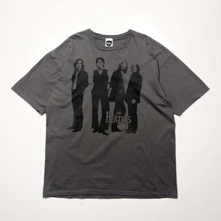 00's The BEATLES フェード バンド プリントTシャツ