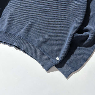 00's Tommy Bahama JEANS ハーフジップ インディゴ ニット セ－ター